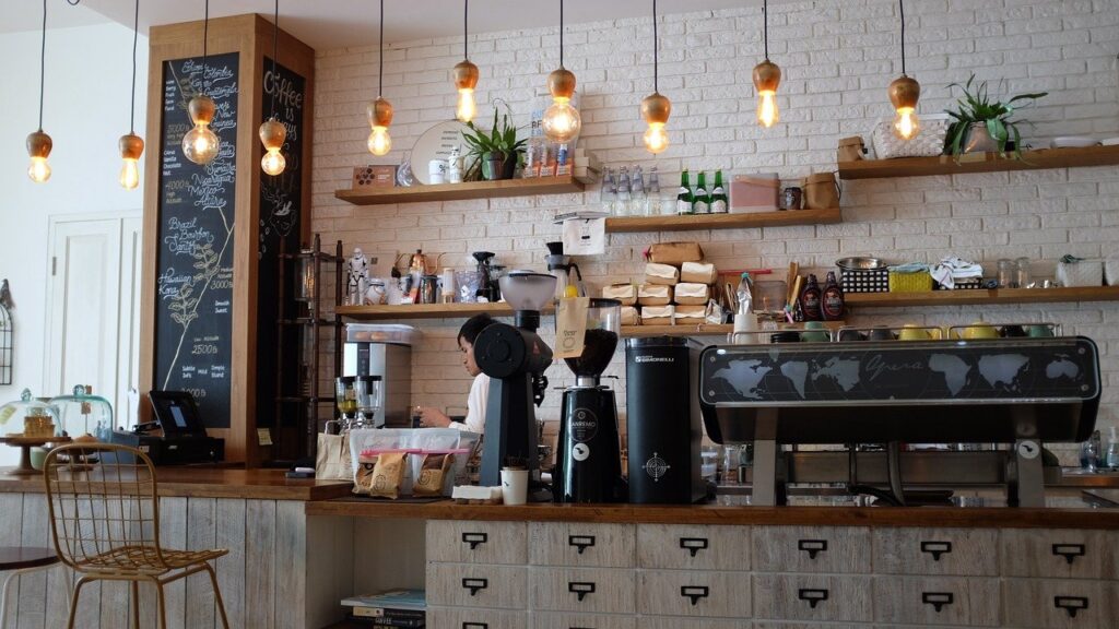 coffee shop, barista, cafe